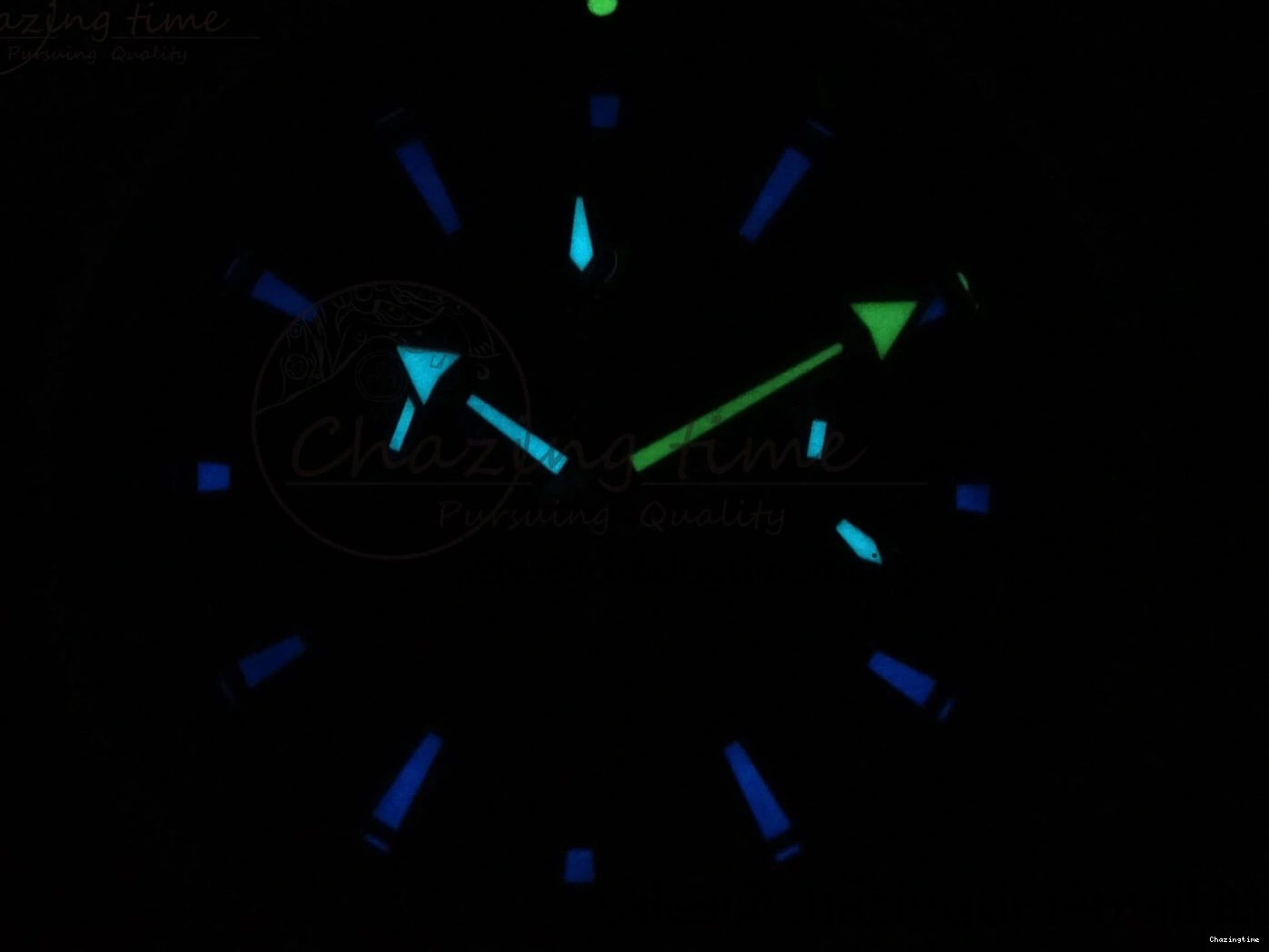 0328 Planet Ocean 600M Chrono SS VRF 1:1 Best Edition Black Bezel Blue Dial on RG SS Bracelet A Affordable 7648